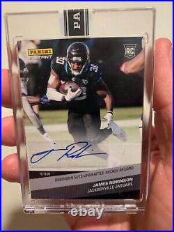 1/1 James Robinson rookie auto 2020 Panini Black NFL #157 One of One! RC
