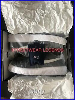 10.5 Rob Gronkowski Autographed Nike Patriots Air Force Ones Shoes Retirement