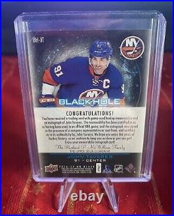 16-17 UD Black John Tavares Black Hole Auto Premium Relics /10