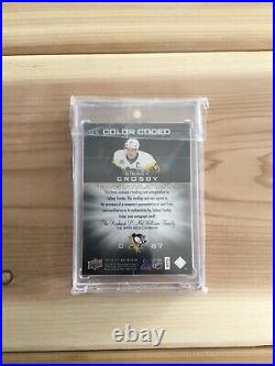 16-17 Ud Black Sidney Crosby Color Coded Auto 1/10