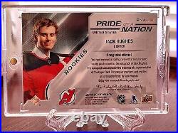 19/20 Jack Hughes UD Pride Of A Nation Auto Rc /49-withone touch as shown