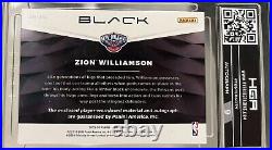 19-20 Zion Williamson panini Black basketball Rookie Patch Auto RC autograph /10