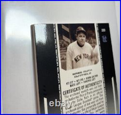 2004 Leaf Certified Black 1/1 Babe Ruth GU Jersey/Bat Relic Card Yankees HOF NM