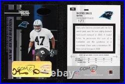 2005 Leaf Certified Materials New Generation 1/1 Thomas Davis Rookie Auto RC wo2