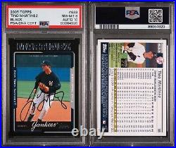 2005 Topps Black #633 Tino Martinez /54 Autographed Card 1/1