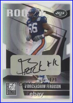 2006 Donruss Elite 1/1 D'Brickashaw Ferguson #132 Rookie Auto RC uk2