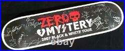 2007 Black & White Mystery / Zero 14 Different Autograph Skateboard Team Deck