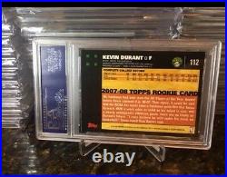 2007 Topps Black Kevin Durant Rookie Psa /DNA Authentic Autograph MVP