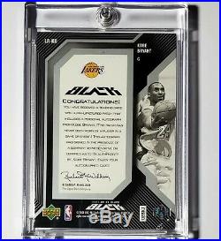 2008 Upd Black Kobe Bryant On Card Letter Patch Full Autograph, Just Amazing
