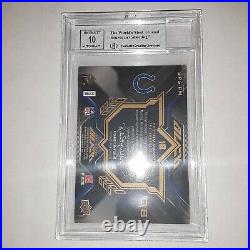 2009 Ud Black Peyton Manning Biography Plaque Auto Gold Ink BGS 8/10 auto #14/25