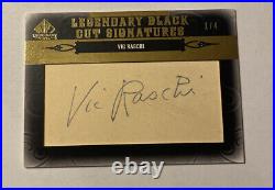 2011 Sp Legendary Cuts Black Cut Signatures Vic Raschi /4 Autograph Yankees