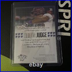 2013 Leaf AARON JUDGE ROOKIE AUTO Baseball Card AUTOGRAPH BLACK 31/50