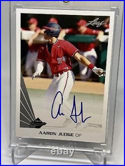 2013 Leaf Memories Aaron Judge True Rookie Auto RC Signed Yankees 62 HR