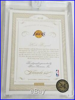 2014/15 Panini Flawless Kobe Bryant Autograph Black 1/1 One of One
