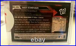 2015 Bowman's Best Max Scherzer Auto Black Refractor 31/50 Jersey #! Mets Nats