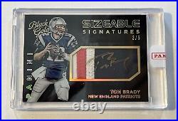 2015 Panini Black Gold Tom Brady GAME WORN Jersey /5 Gold Ink AUTO SUPER RARE