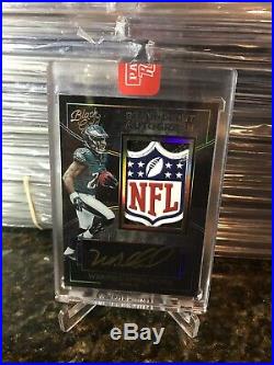 2016 Black Gold Wendell Smallwood RC ROOKIE Auto NFL Shield 1/1 Amazing