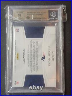 2017 Immaculate Collection Eye Black RANDY MOSS /25 Auto Autograph BGS 9.5 RARE