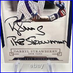 2017 National Treasures Darryl Strawberry #NN-DS Notable Nickname The Strawman