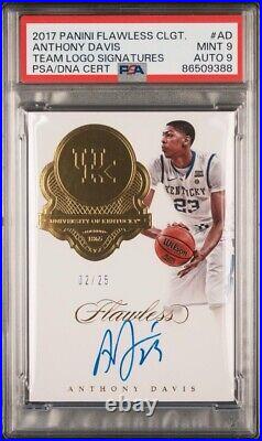 2017 Panini Flawless Anthony Davis Autographed Card /25