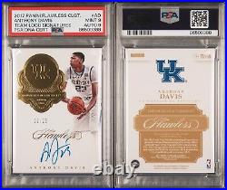 2017 Panini Flawless Anthony Davis Autographed Card /25