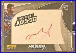 2018-19 Panini Instant MO BAMBA Autograph Patch RC BLACK 1/1 One of One
