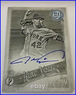 2018 Topps Gypsy Queen Jacob deGrom New York Mets Auto Black and White /42 176