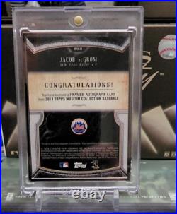 2018 Topps Museum Collection JACOB DEGROM Black Frame On-Card Autograph #5/5