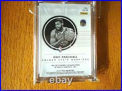2019-20 Noir Rookie On Card Auto Eric Paschall Golden State Warriors In Focus If