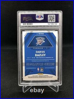 2019-20 Optic Choice Signature Series Black Gold Darius Bazley 2/8 PSA 10 POP 1