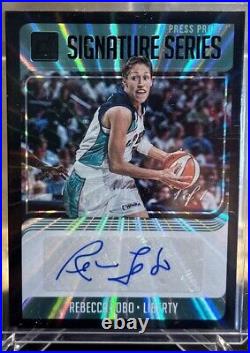 2019 Donruss WNBA Rebecca Lobo Signature Series Press Proof 1/1 BLACK LASER