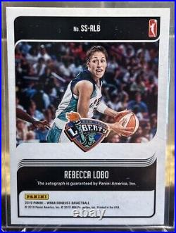 2019 Donruss WNBA Rebecca Lobo Signature Series Press Proof 1/1 BLACK LASER