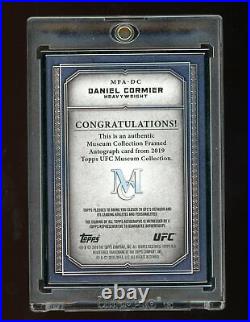 2019 Topps UFC Museum Collection Black Frame 1/1 Daniel Cormier Auto Autograph