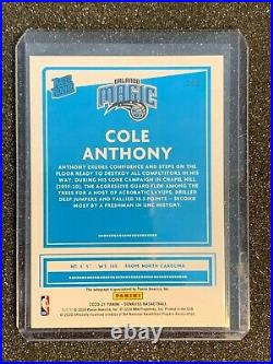 2020-21 Donruss Choice COLE ANTHONY Rated Rookie Black Gold AUTO 2/8 SP Prizm