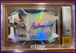 2020 Bowman Sterling Anthony Volpe Die Cut Auto 5/5 RARE Black Refractor