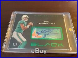 2020 NFL Panini Black Tua Tagovailoa Autograph RPA /5 Green RJA-TT