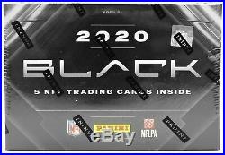 2020 Panini Black Football Factory Sealed Hobby Box