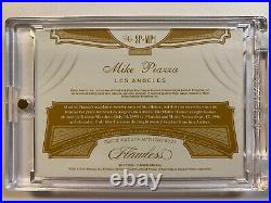 2020 Panini Flawless Mike Piazza 1/1 Dual Patch Auto Black Dodgers Mets On Card