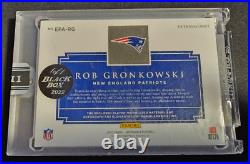 2020 Panini Impeccable Rob Gronkowski Black Box 1/1 2022 Sealed Patch Auto