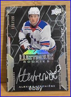 2020 SPx UD Black Lustrous Rookie Signatures Tier 2 Alexis Lafreniere Auto /199