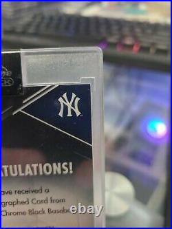 2020 Topps Chrome Black Auto Gold Refractor Mariano Rivera/50 New York Yankees