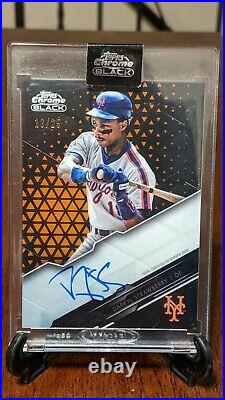 2020 Topps Chrome Black DARRYL STRAWBERRY Orange auto 18/25