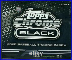 2020 Topps Chrome Black Hobby Baseball Factory Sealed Box Autograph