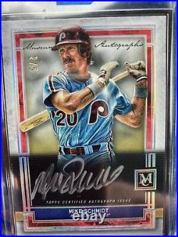 2020 Topps Museum Collection Mike Schmidt Black Framed Autograph 2/5