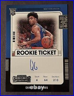 2021-22 Panini Contenders QUENTIN GRIMES Auto RC Rookie BLACK BORDER VARIATION