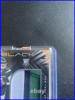 2021 Black Panini Zach Wilson RPA 3 Color Patch 4 /10 New York Jets Rookie Auto