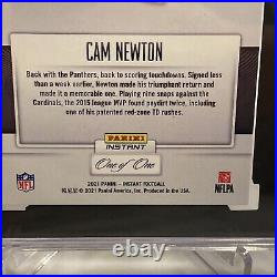 2021 Cam Newton Panini Instant Black 1/1 One Of One SGC 9.5 MT+ Panthers Return