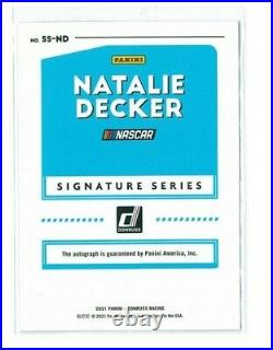 2021 Donruss Natalie Decker Signature Series Autograph 1/1! Black Holo Foil