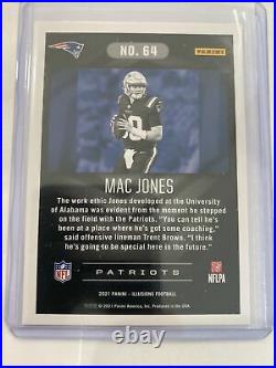 2021 Illusions #64 MAC JONES Rookie Card Yellow Trophy Collection #'ed /149