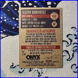 2021 Onyx Vintage Extended Jasson Dominguez Autographs Inscribed #/10 RC